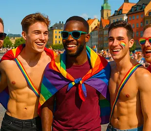Orgulho gay de Estocolmo 2026: imagem do desfile
