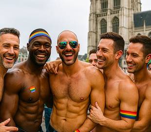 Gay Pride Antuérpia 2026: imagem do desfile