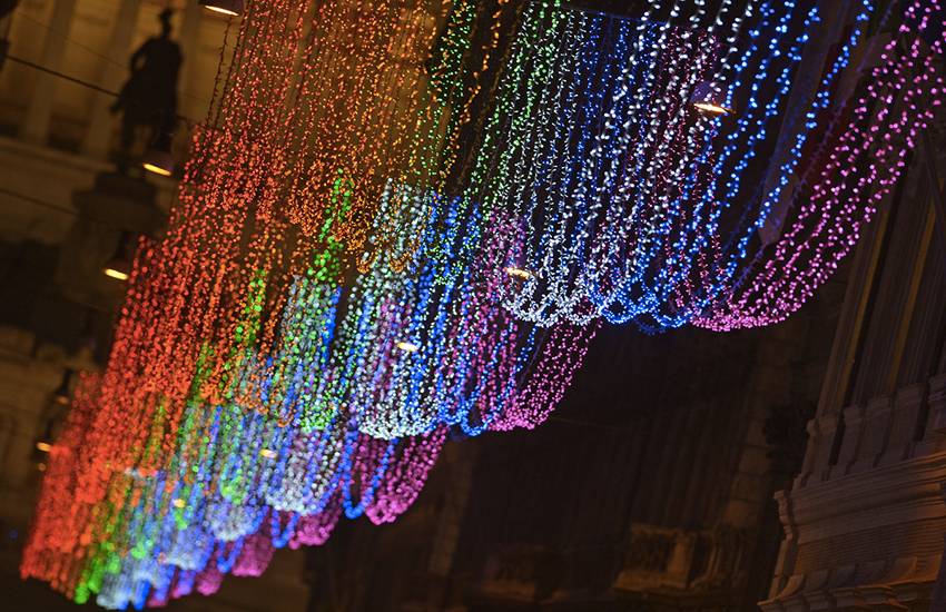 A Rome, des illuminations de Noël très gay-friendly