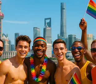 Orgulho Gay de Xangai 2026: imagem do desfile