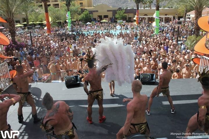 palm springs white party stage