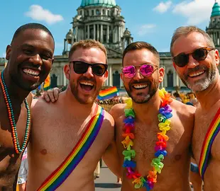 Gay Pride Belfast 2026: imagem do desfile