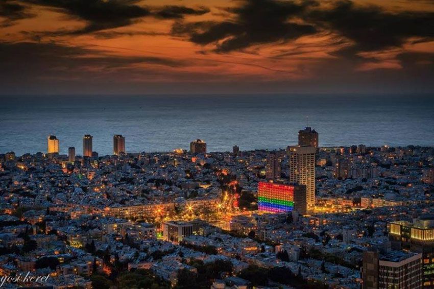 Tel Aviv Pride rainbow