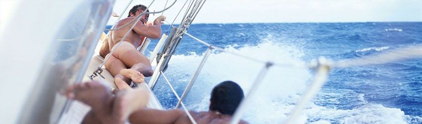 Gay nude sailing