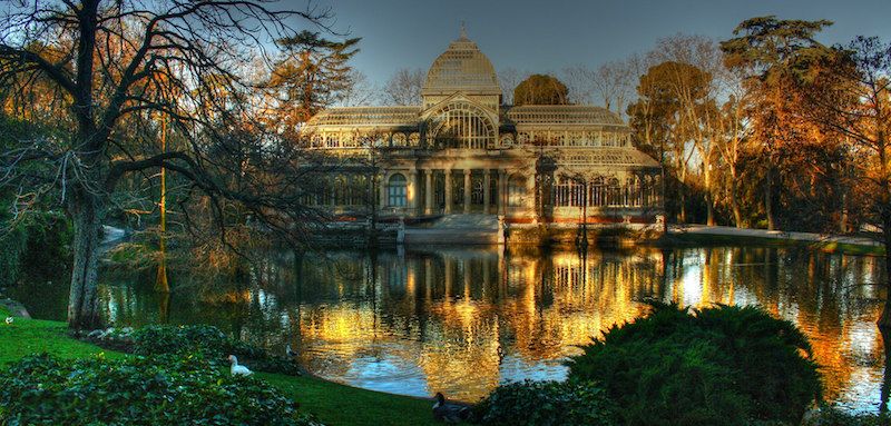 Inside La Retiro park
