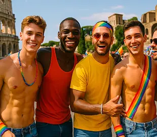 Gay Pride Roma 2026: imagem do desfile