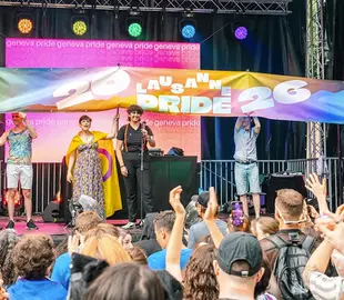 Orgulho de Lausanne 2026: imagem do desfile