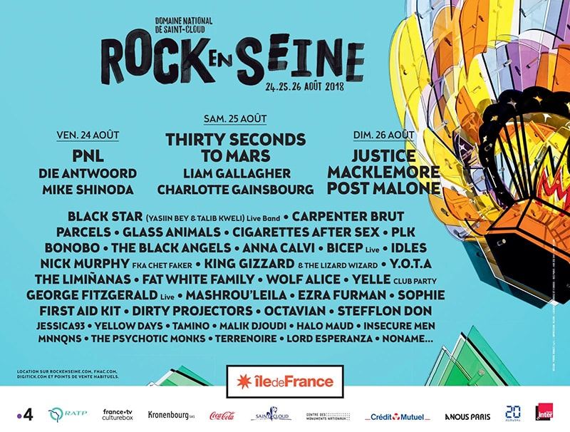 Affiche du Festival Rock en Seine 2018